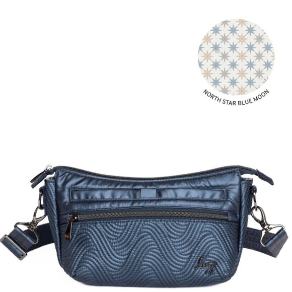 New (without tags) Lug Metallic Indigo Dash Classic Crossbody - Picture 1 of 6